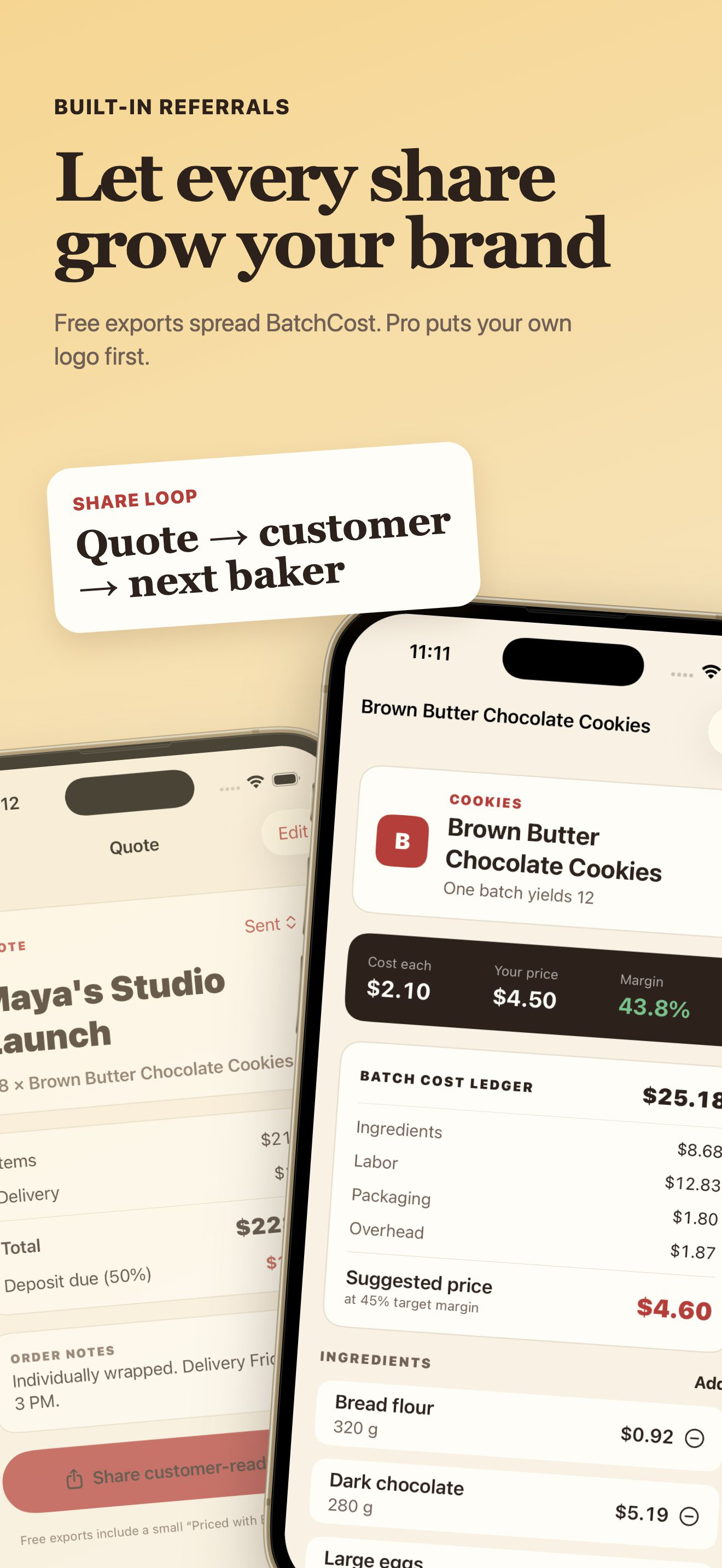 BatchCost: Recipe Pricing screenshot 4