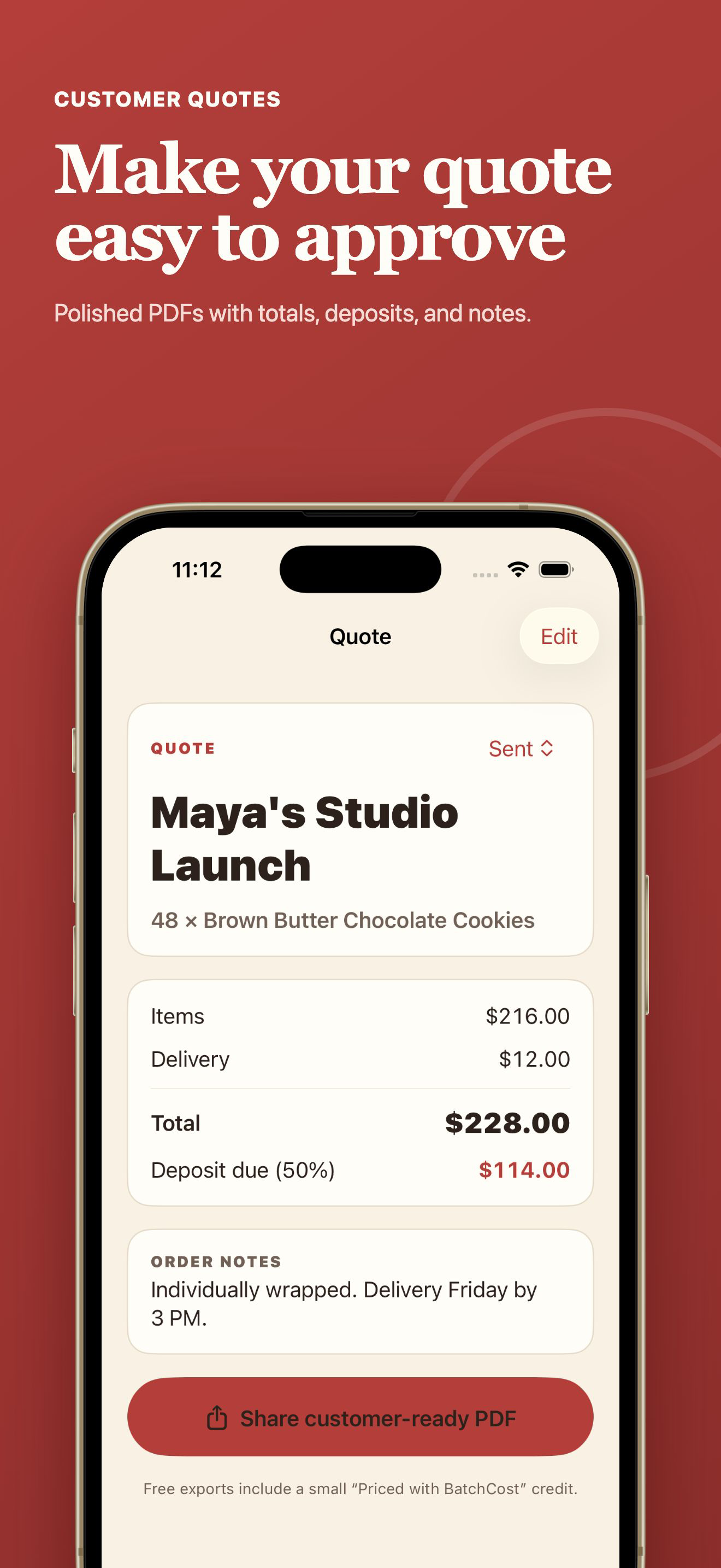 BatchCost: Recipe Pricing screenshot 3