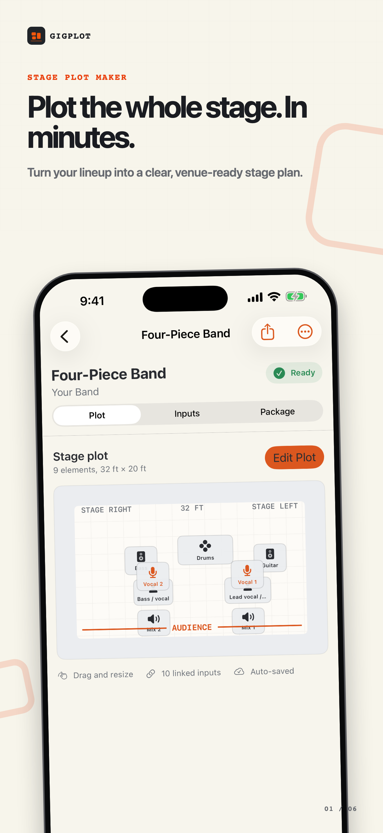 GigPlot: Stage Plot Maker screenshot 1