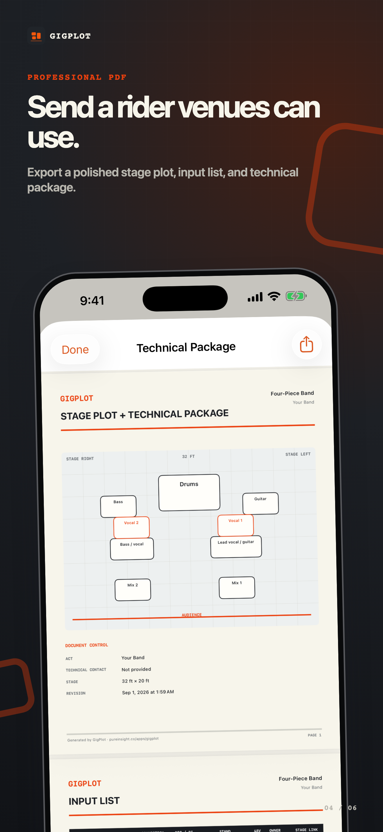 GigPlot: Stage Plot Maker screenshot 4