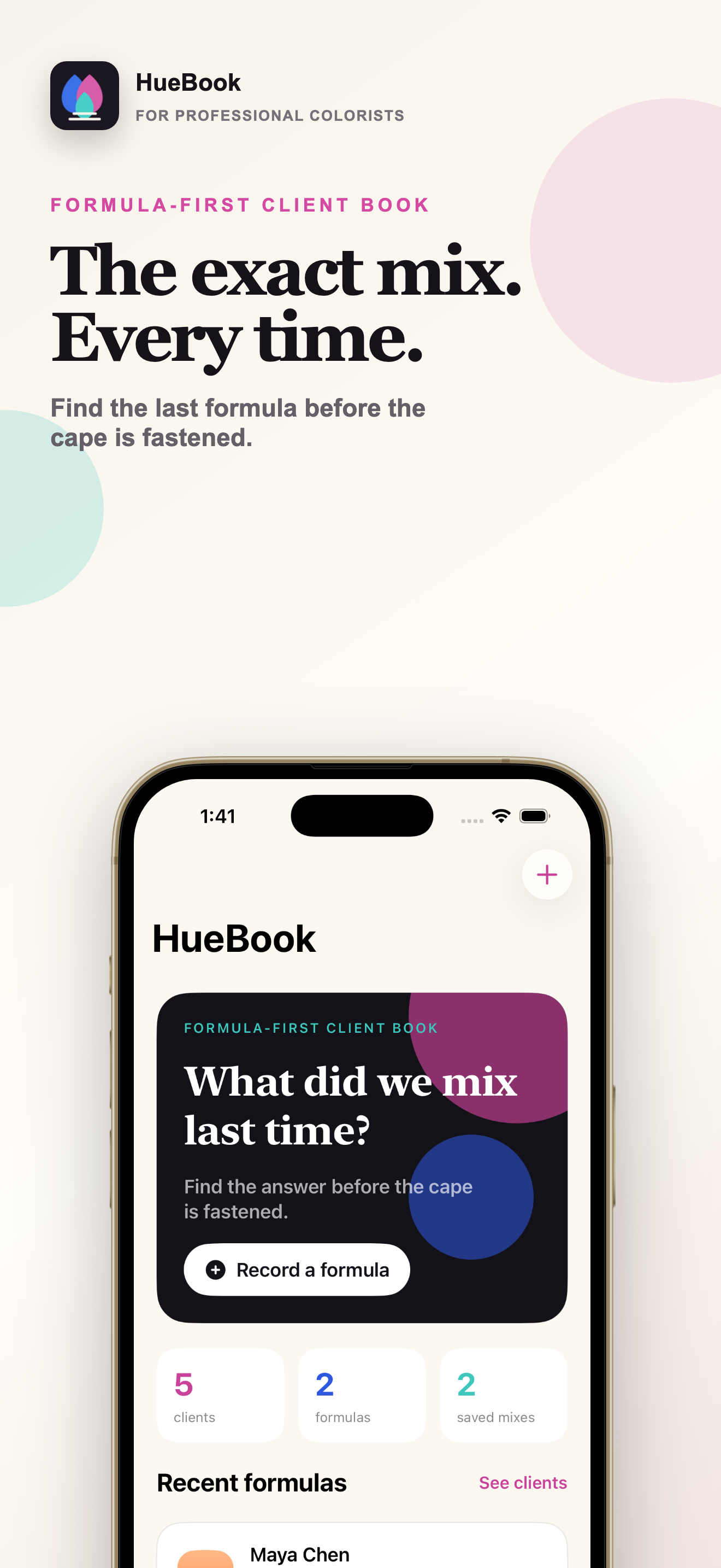 HueBook: Hair Color Formulas screenshot 1