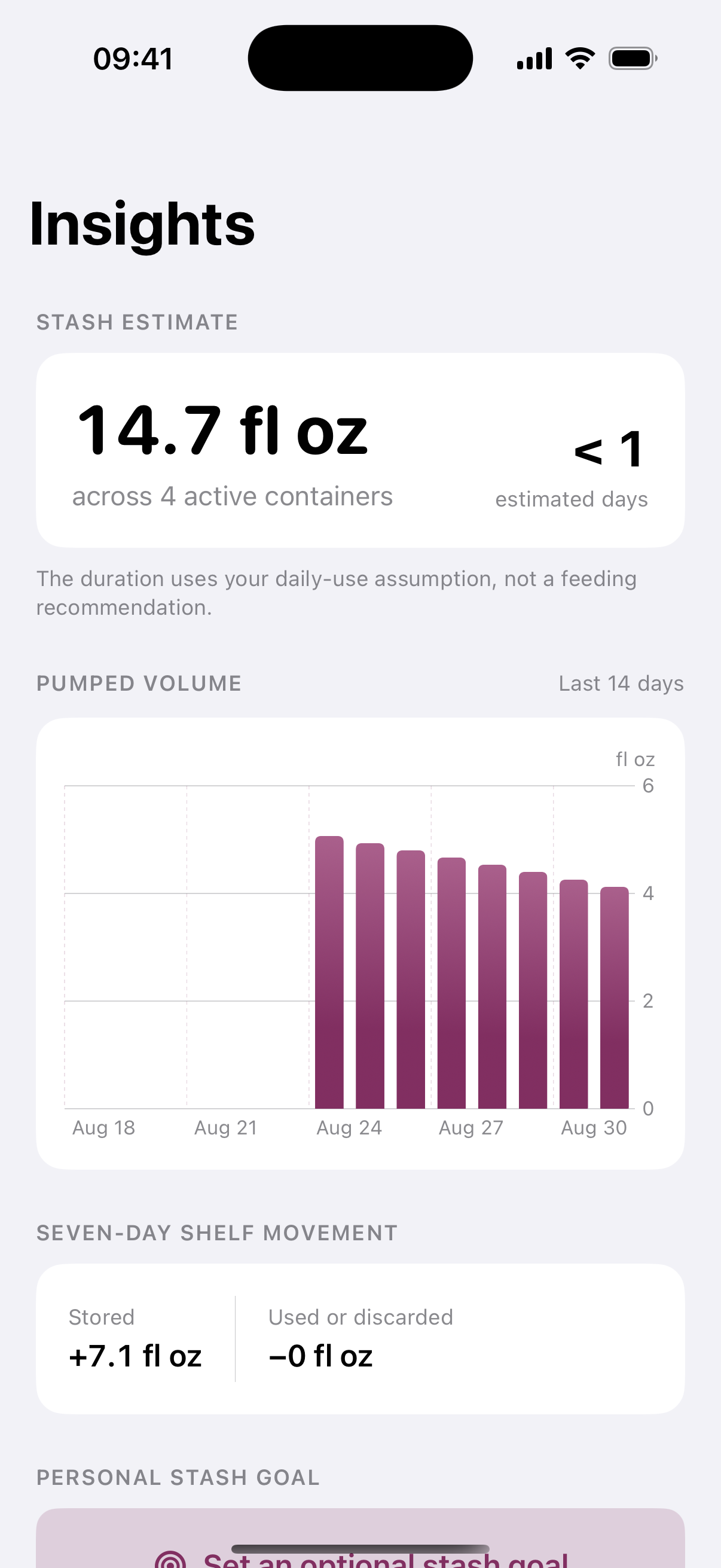 MilkShelf: Pumping Tracker screenshot 3