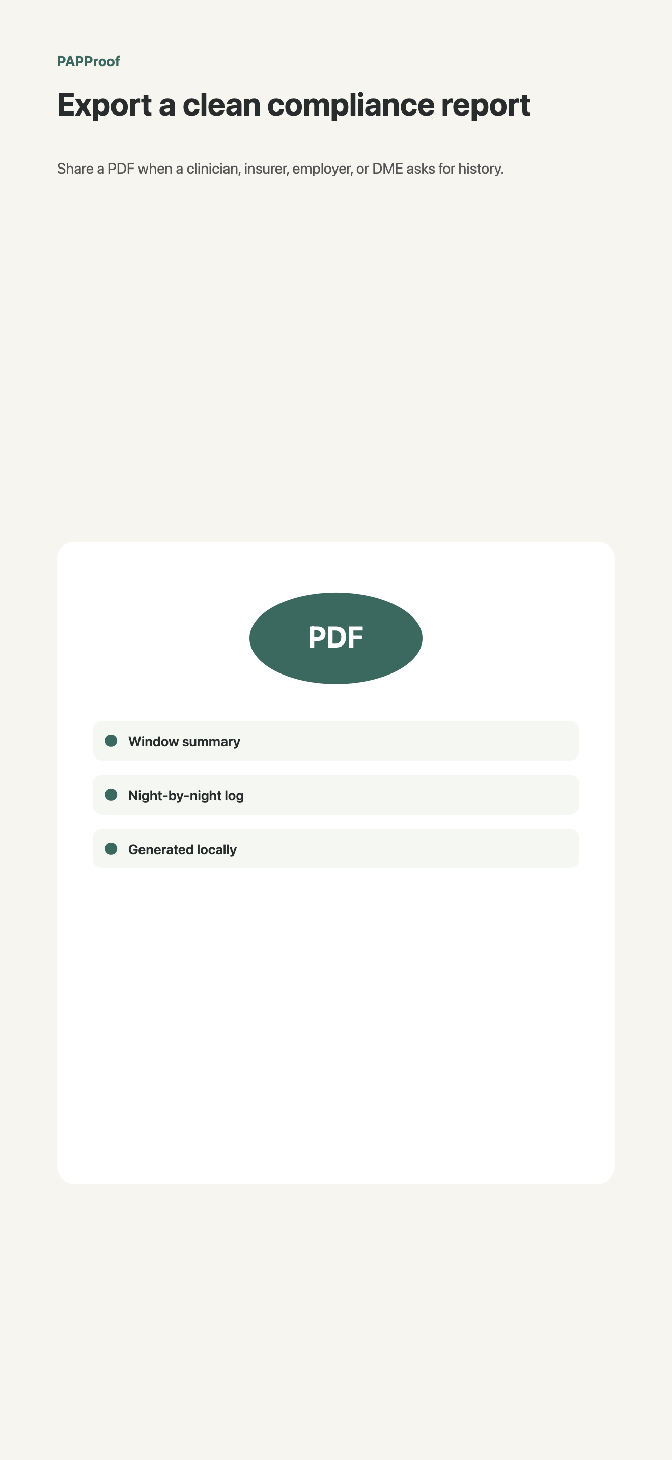 PAPProof: CPAP Compliance screenshot 3