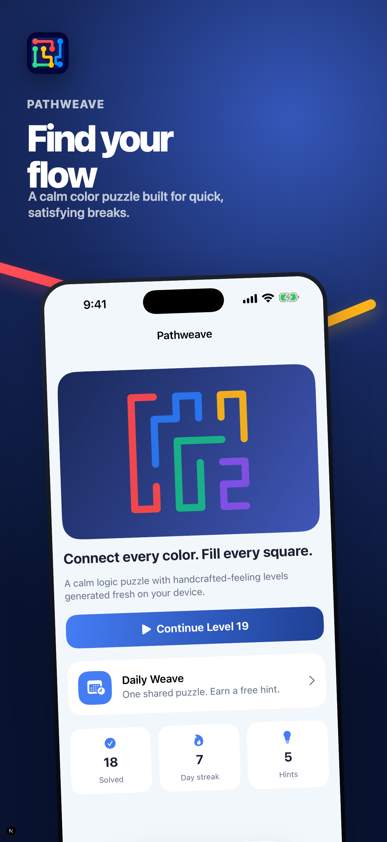Pathweave: Color Puzzle screenshot 1