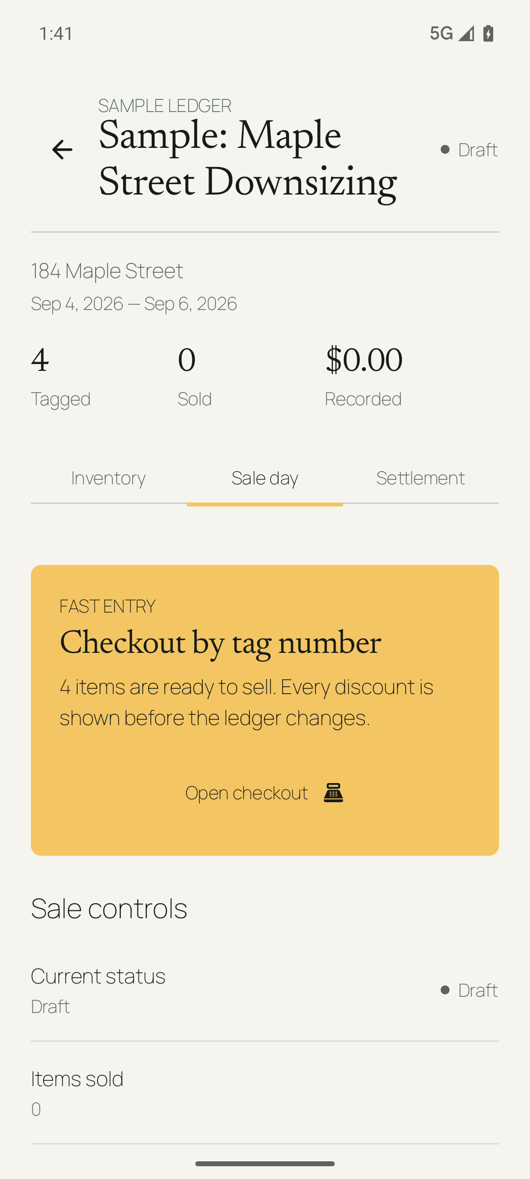 TagLedger: Estate Sale Manager screenshot 3